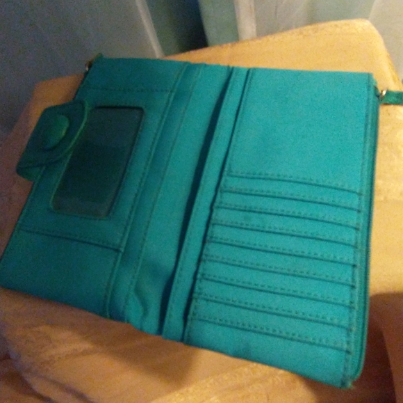 Turquoise Bifold Wallet - Picture 10 of 11
